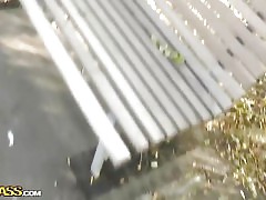 I waited for a really wonderful weather to come. Cause I wanted to discharge an outdoor sex scene, and there's no point in attempting when it's too cold and windy. So in a sexy sunny day I took my livecam and went downtown looking for pretty Czech chicks.